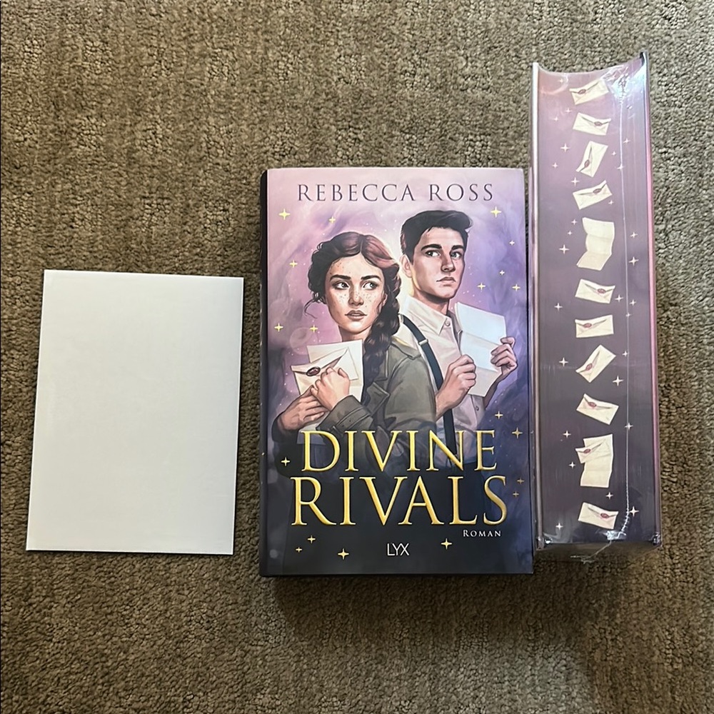 German Special Editions of Divine Rivals and Ruthless Vows by Rebecca Ross